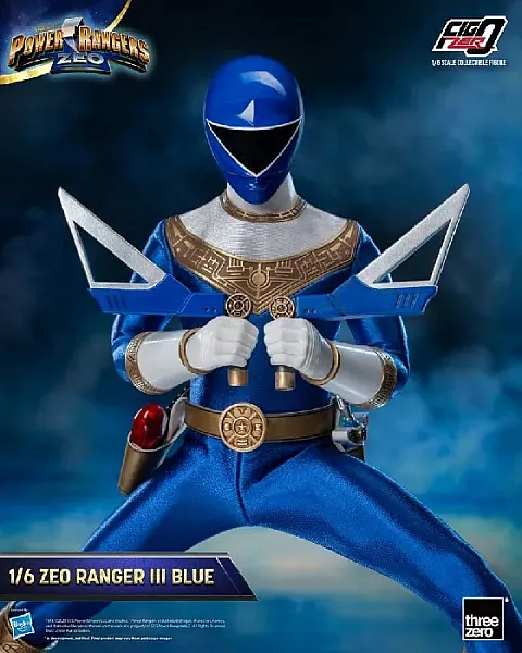 POWER RANGERS ZEO FIGZERO ACTION FIGURE 1/6 RANGER III BLUE 30 CM